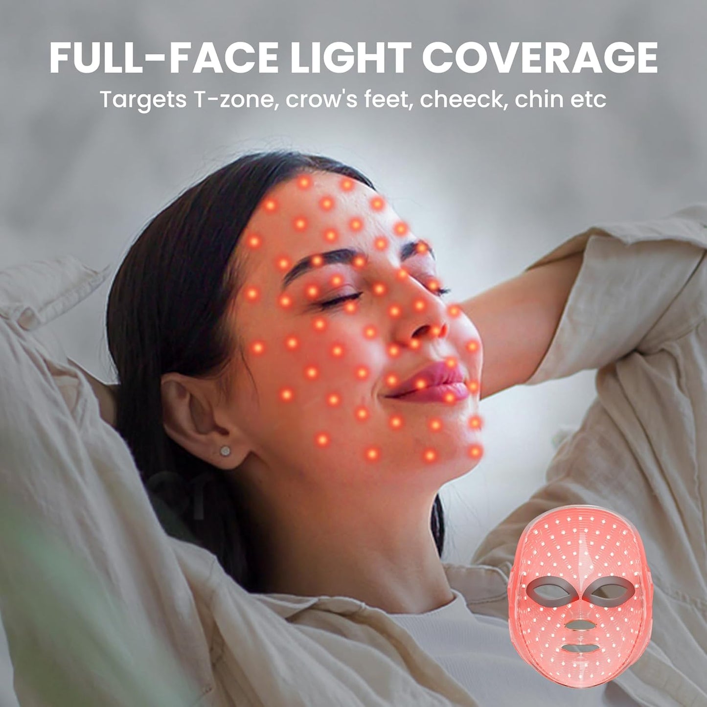 Colorful LED Facial Beauty Mask Device