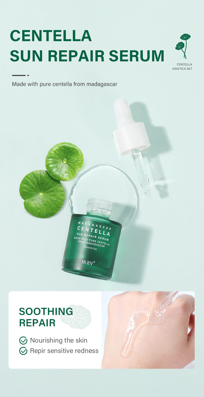 Madagascar Centella Asiatica Complete  Skincare Set — Acne Cleanser + Toner +  Serum + Moisturizer | Calm, Hydrate &  Repair All Skin Types | 5-Piece Set